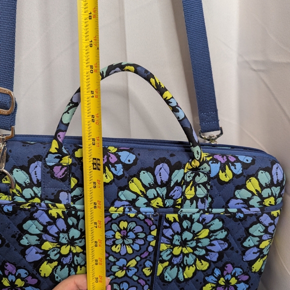 Vera Bradley Floral Quilted Laptop Bag - Picture 9 of 11